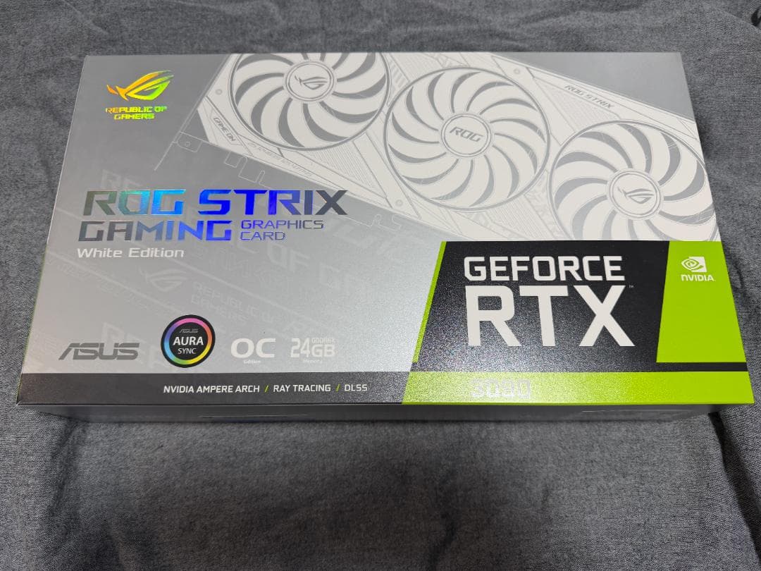 グラフィックボード・グラボ・ビデオカード ROG STRIX RTX3090 O24G WHITE