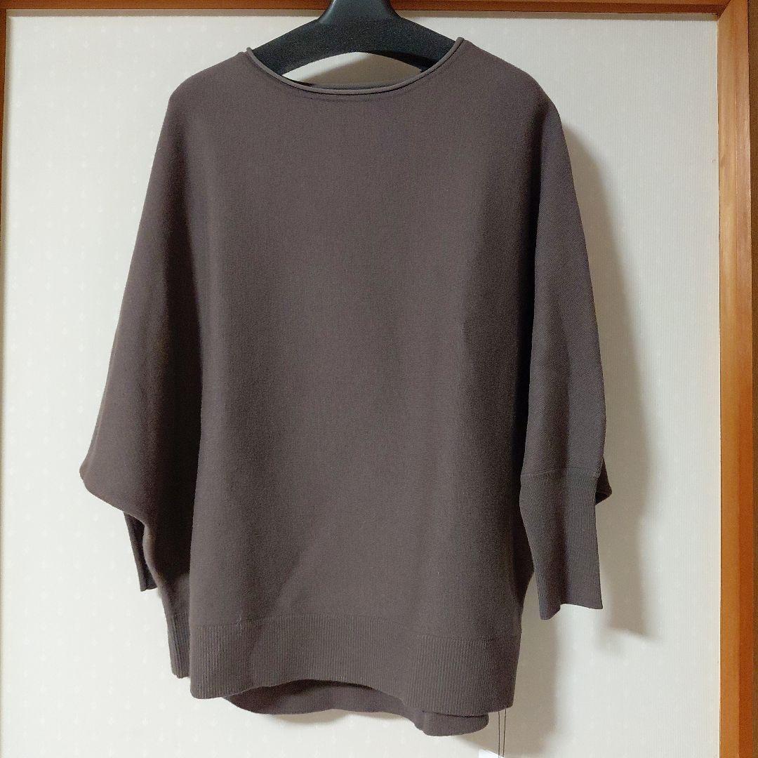 新品タグクチューム　QTUME ドルマンニットチャコール　セブンフェアリー