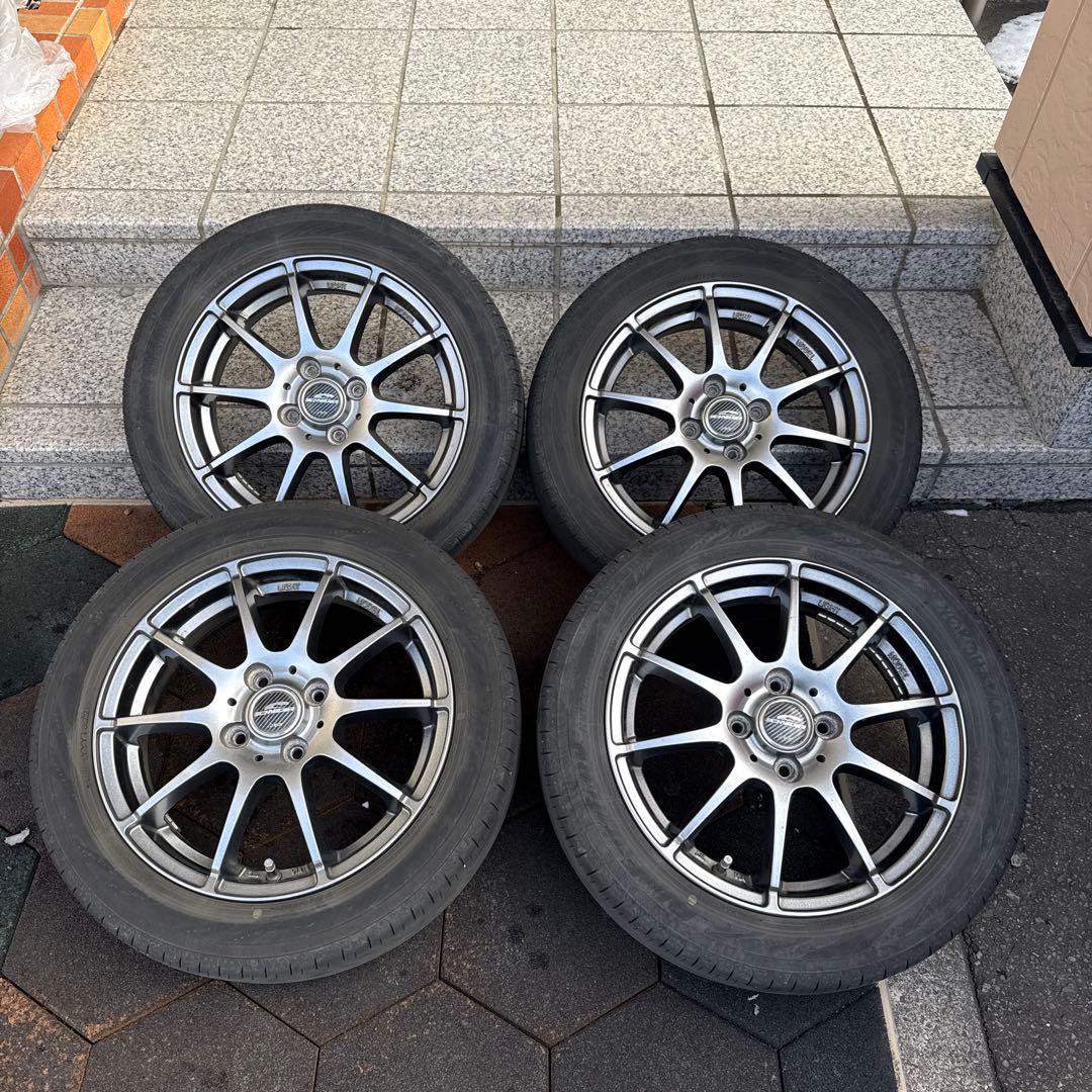 送料込み　ハスラー15インチ アルミホイールセット ブルーアース付き