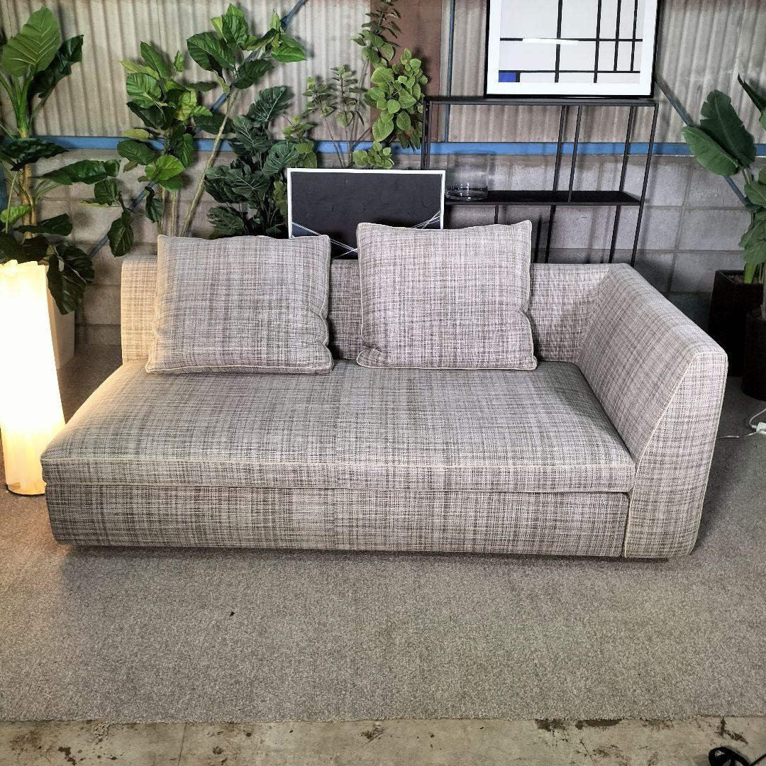 く*め様 arflex SONA 右アームソファ クッション2個付 展示品【20