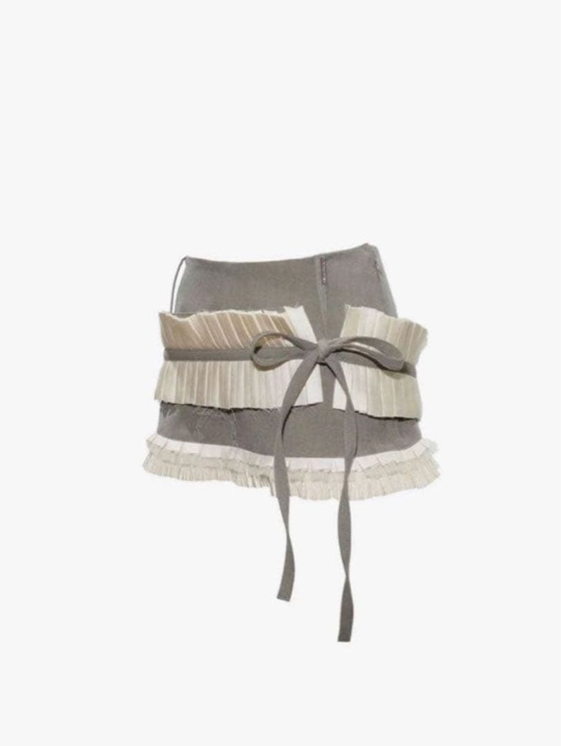 10日まで‼️theredthread Slace trim suit skirt