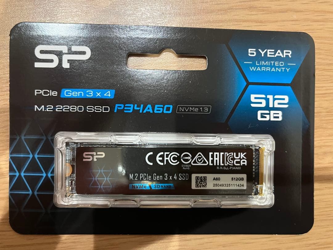 【新品未開封】シリコンパワー 512GB M.2 SSD