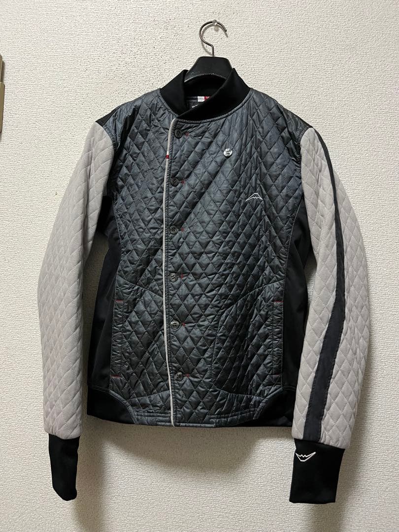 クシタニ　K-1869　キルティングインナージャケット　/M　グレー×ブラック