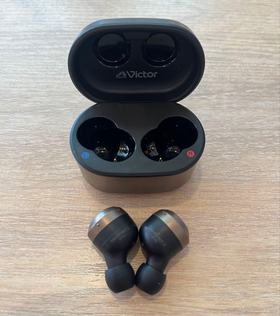 【美品】Victor ビクター HA-FX150T-NA ワイヤレスイヤホン