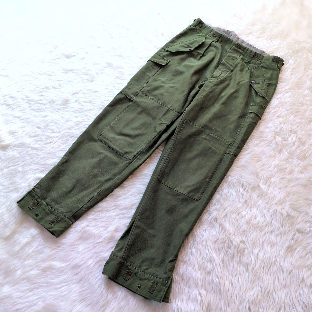 TA✨菅田将暉着用✨実物★スウェーデン軍★M-59カーゴパンツ★W86★グ