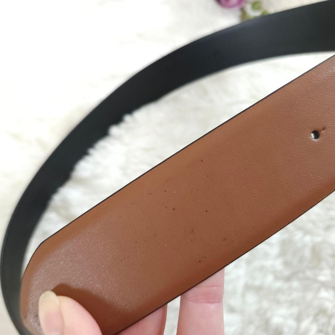 新品 LAUREN RALPH LAUREN ゴールドバックル 牛革ベルト