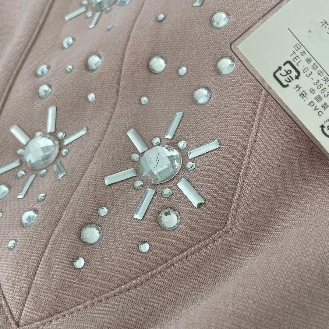 ６３１６【新品】レディースミセストップスカットソー　チュニックブラウスベスト