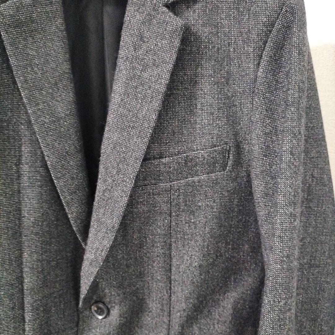 ジュンハシモト　ナノライブラリー　グレー　ウール混紡 シングルブレストスーツ