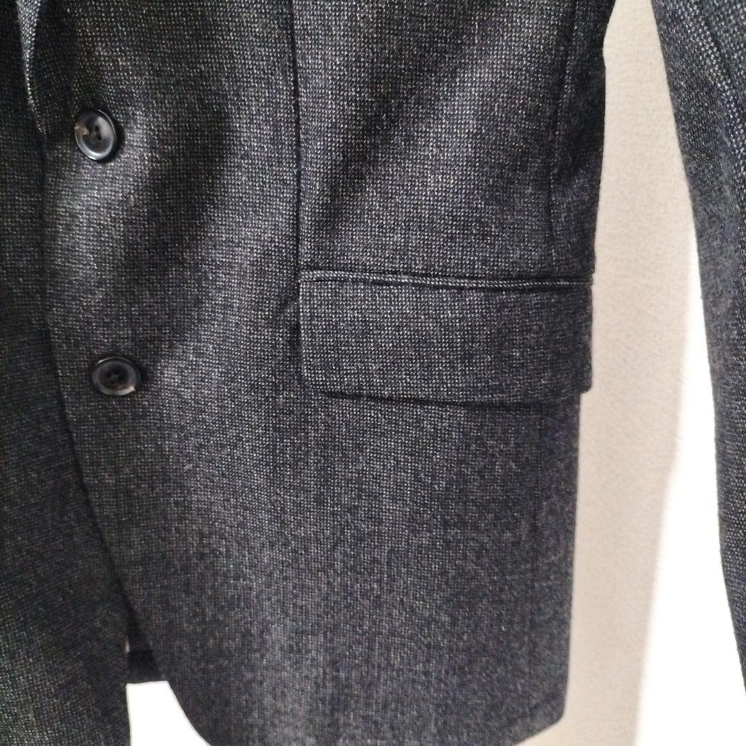 ジュンハシモト　ナノライブラリー　グレー　ウール混紡 シングルブレストスーツ
