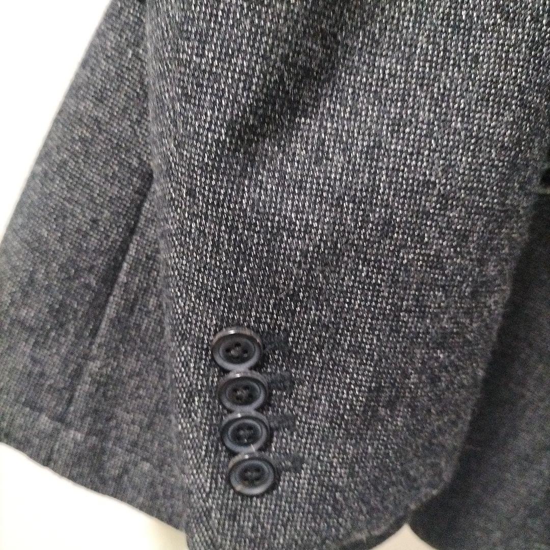 ジュンハシモト　ナノライブラリー　グレー　ウール混紡 シングルブレストスーツ