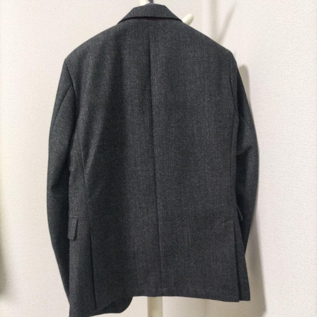 ジュンハシモト　ナノライブラリー　グレー　ウール混紡 シングルブレストスーツ