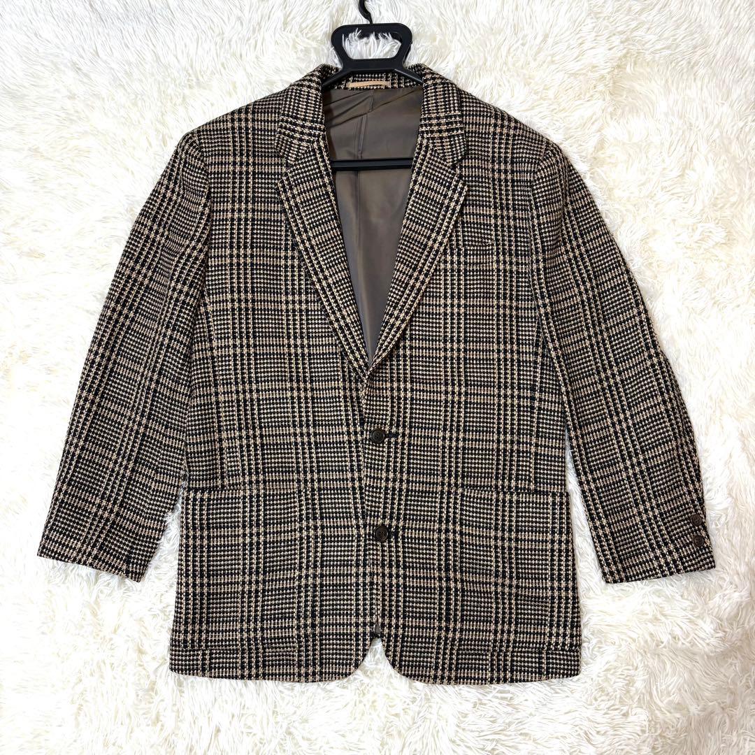 イッセイミヤケ 80s 筆タグ テーラードジャケット ツイード ヴィンテージ M