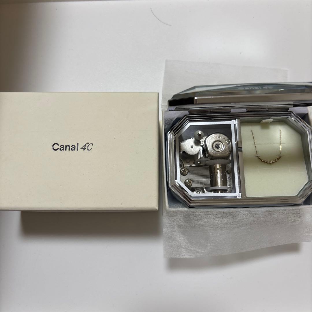 Canal4℃ K10イエローゴールド ラインモチーフネックレス
