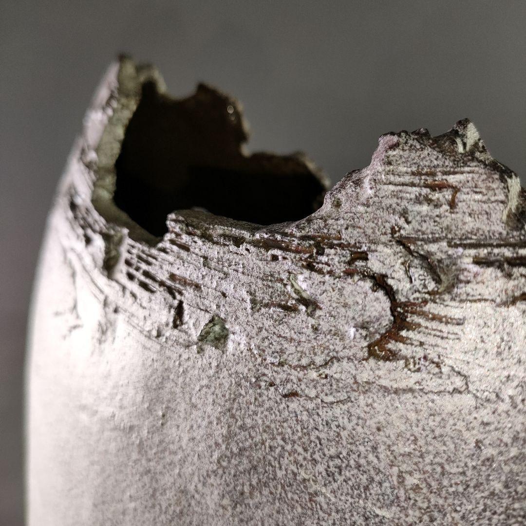 A1213-11/九谷焼/谷敷正人 造/雅彩石楠花文扁壷/花瓶/花器/華道具/