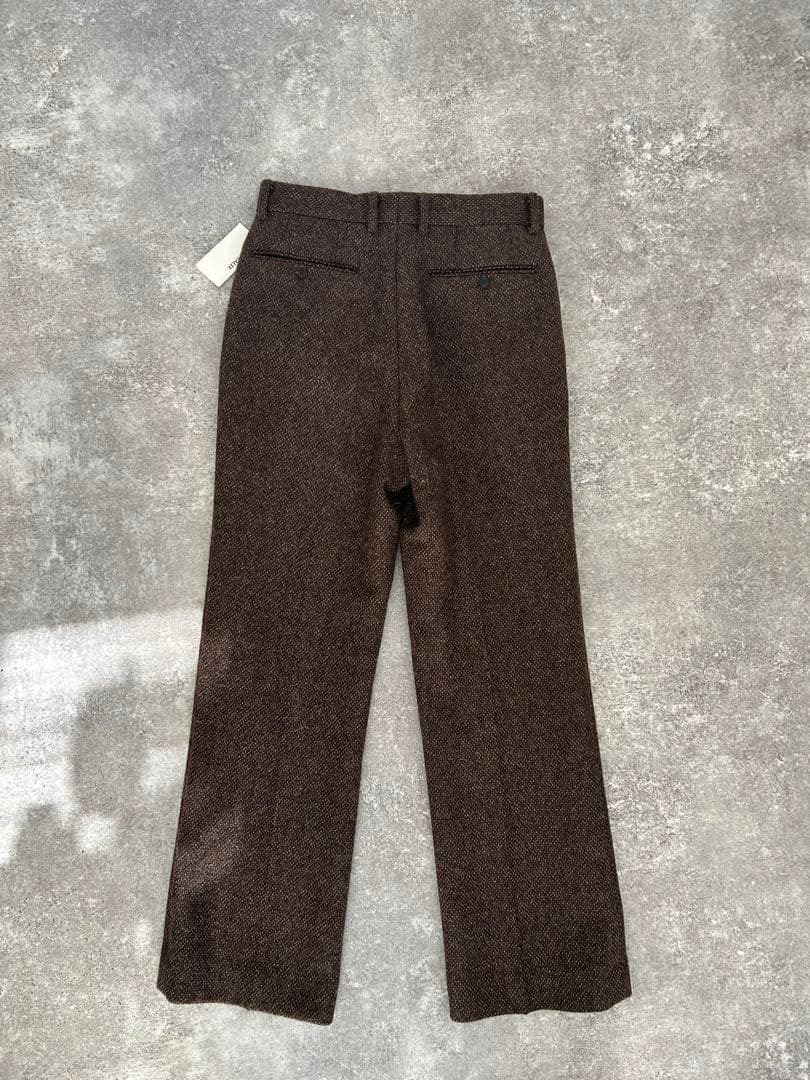 パンツ Auralee LAMA SHETLAND WOOL TWEED SLACKS