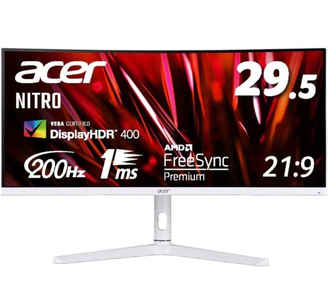 美品　Acer Nitro XZ306C 湾曲200Hzゲーミング モニター