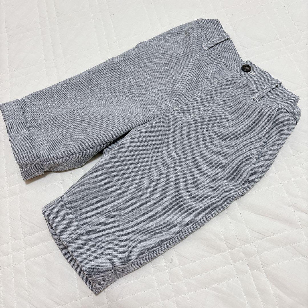 プティマイン　110 ライトグレー　セットアップ　飛行機　ボーダー　卒服