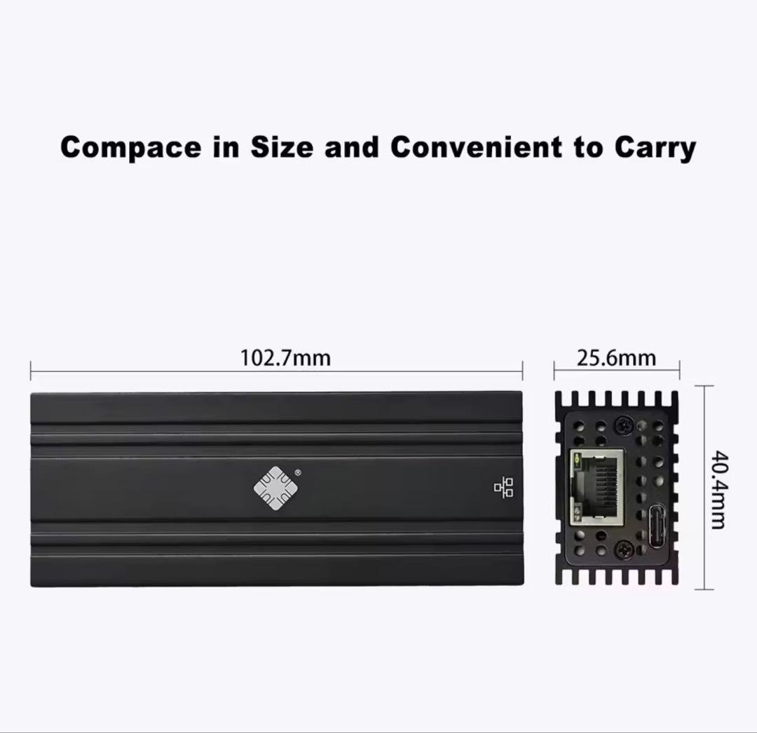 PCケーブル・コネクタ USB4 to 10Gb Ethernet Adapter Compatible