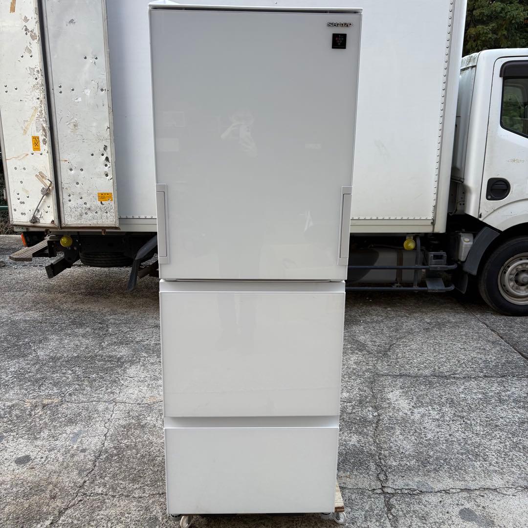 寺222 SHARP ノンフロン冷凍冷蔵庫 SJ-G35E2-W 2023年製