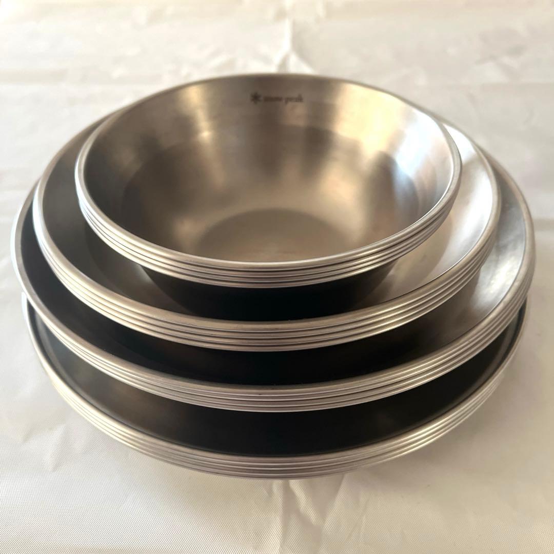 スノーピーク　テーブルウェアセット L 16枚　とクッカー4点セット　皿