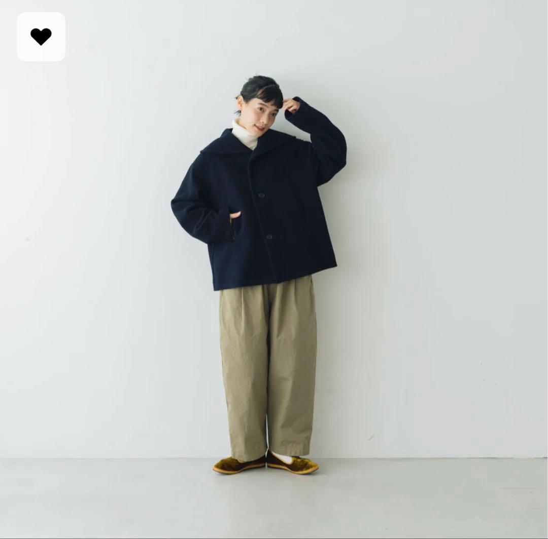 「くらすことの生活日常着」オーガニックパンツ　カーキL kurasukoto