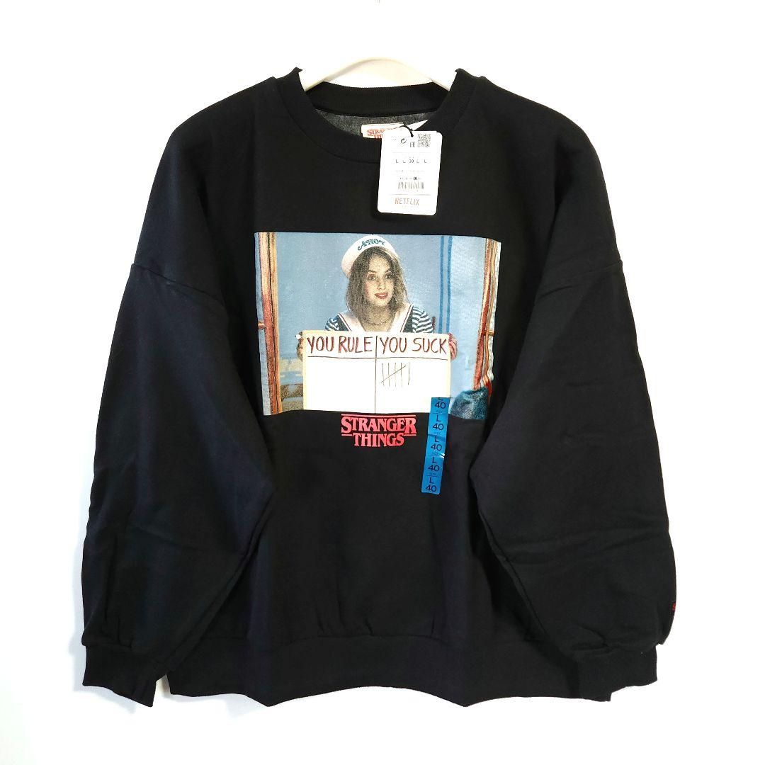 未使用 ストレンジャーシングス スウェット ロビン ブラック