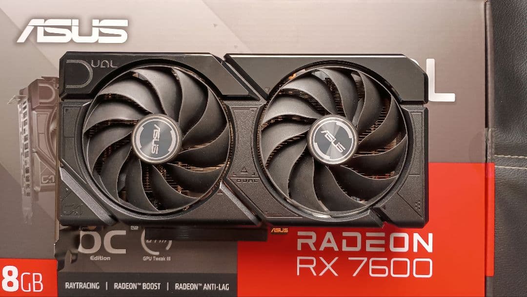 グラフィックボード・グラボ・ビデオカード ASUS Radeon RX 7600 8GB OC