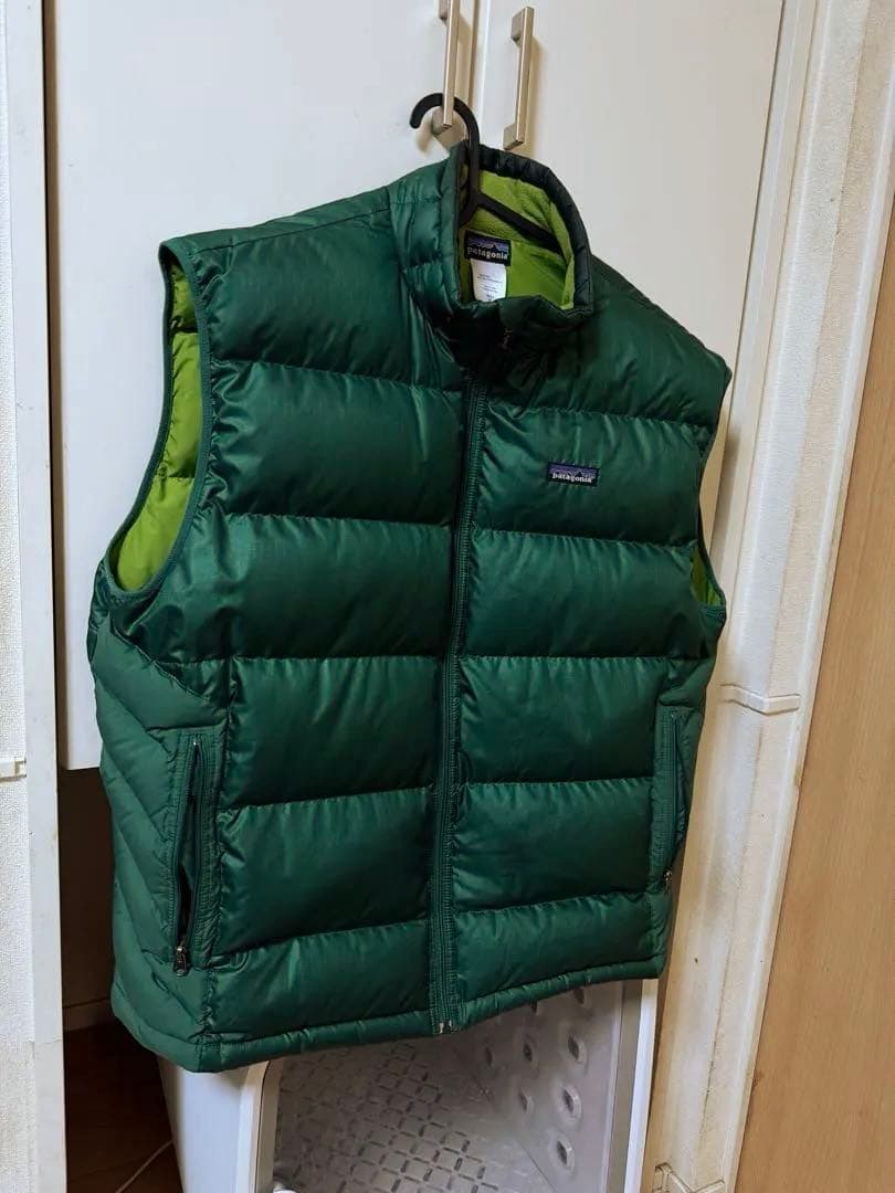 OLD Patagonia ダウンベスト グリーン USED