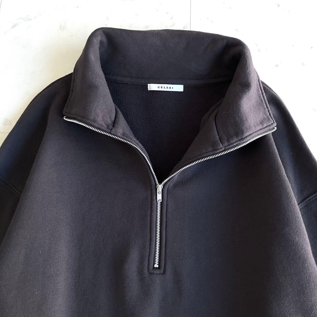 Deuxieme Classe CELERI セルリハーフジップ スウェット