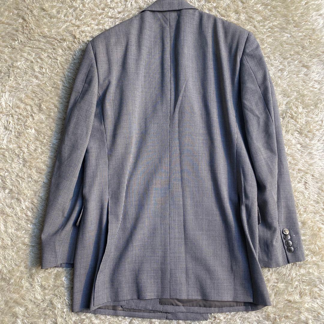 【美品】Burberrys バーバリー ダブルプレスト テーラードジャケット 銀