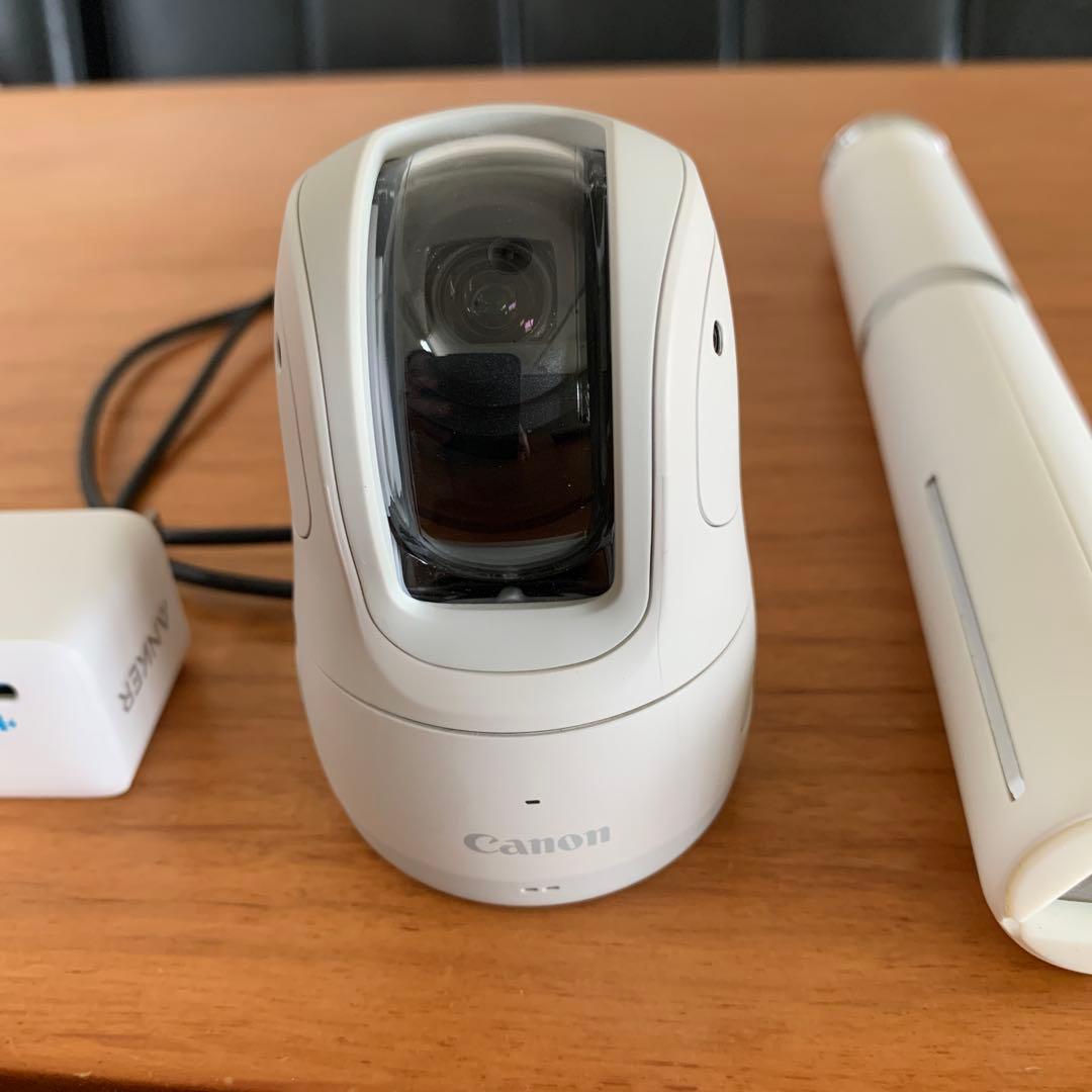 Canon ホワイトカメラ 電源アダプター付き