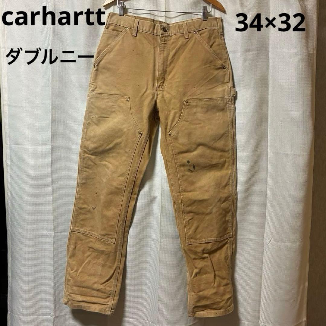 carhartt ダブルニー ペインターパンツ W34 L32 ダック メキシコ
