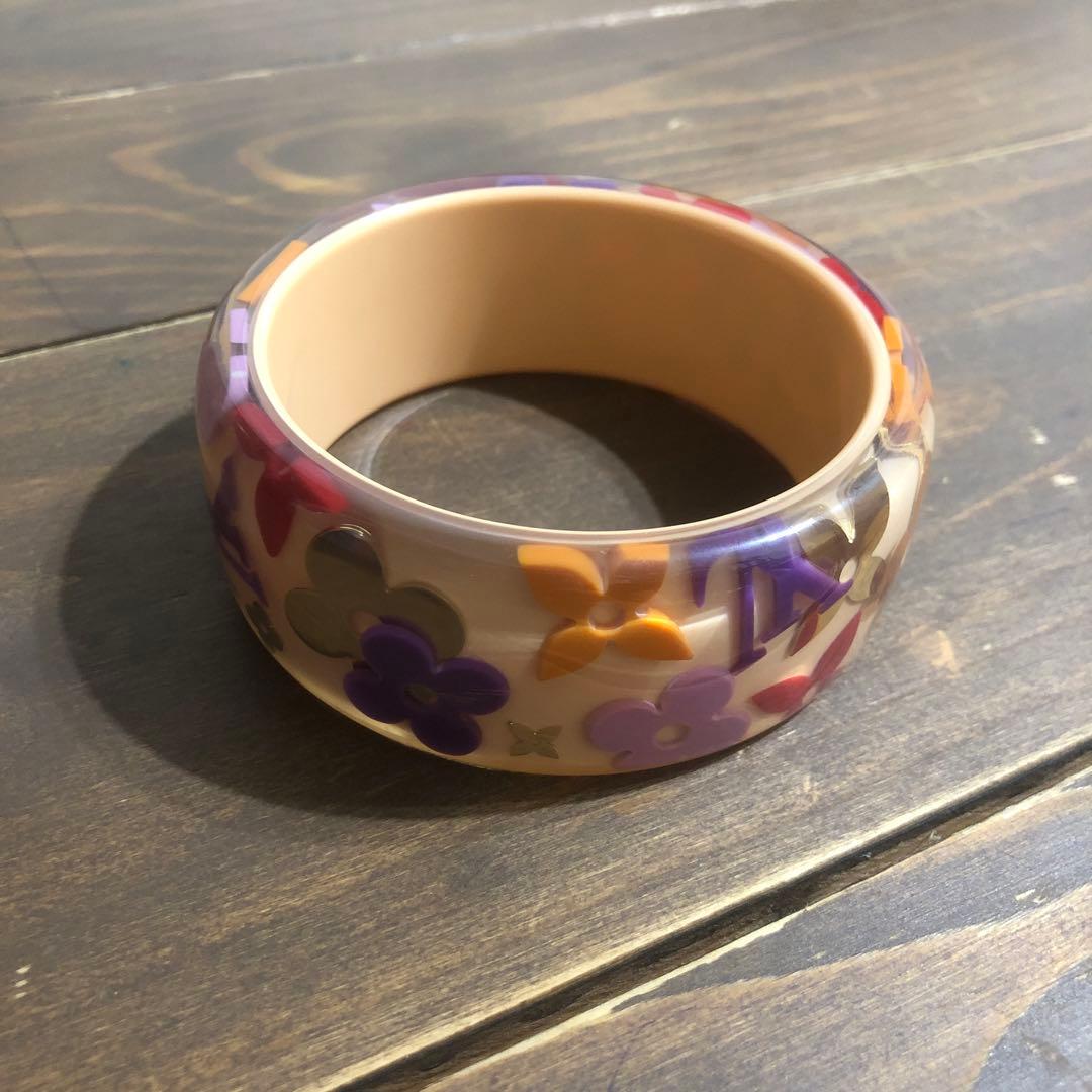 LOUIS VUITTON クリア カラフル モノグラム バングル