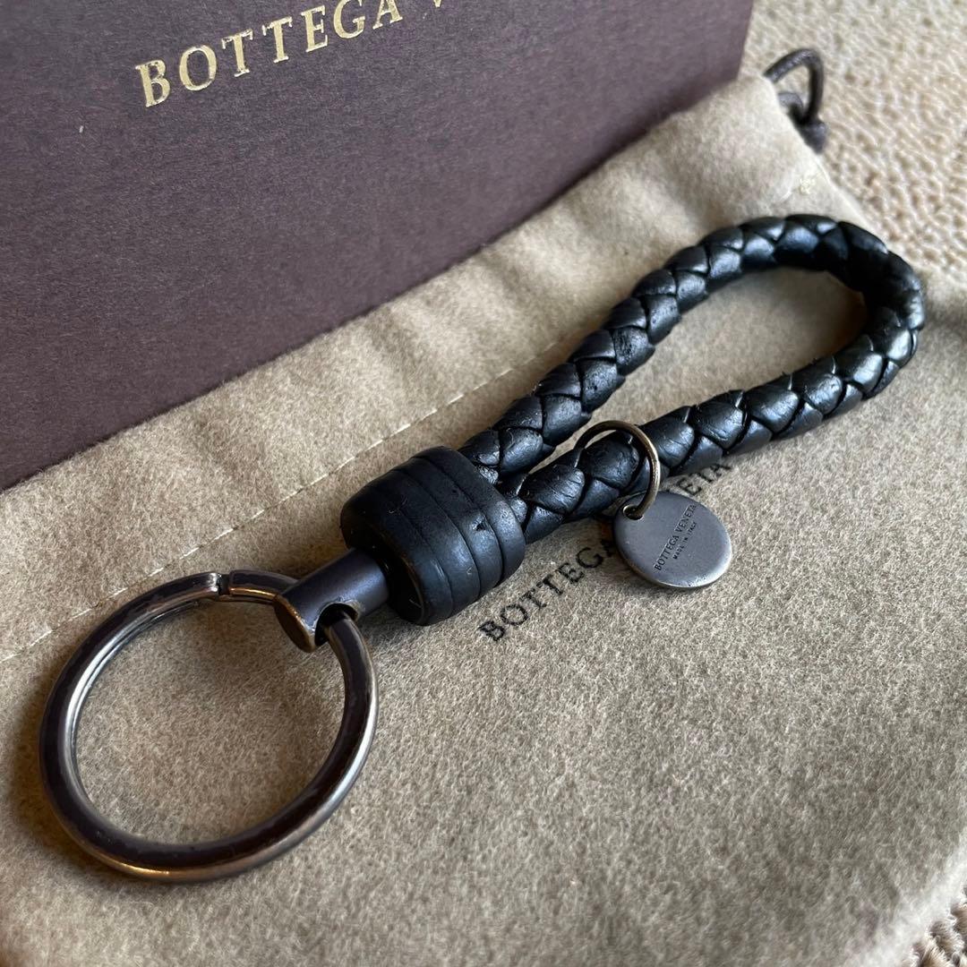 正規品⭐️極美品⭐️BOTTEGA VENETA 男女兼用　キーリング　ブラック