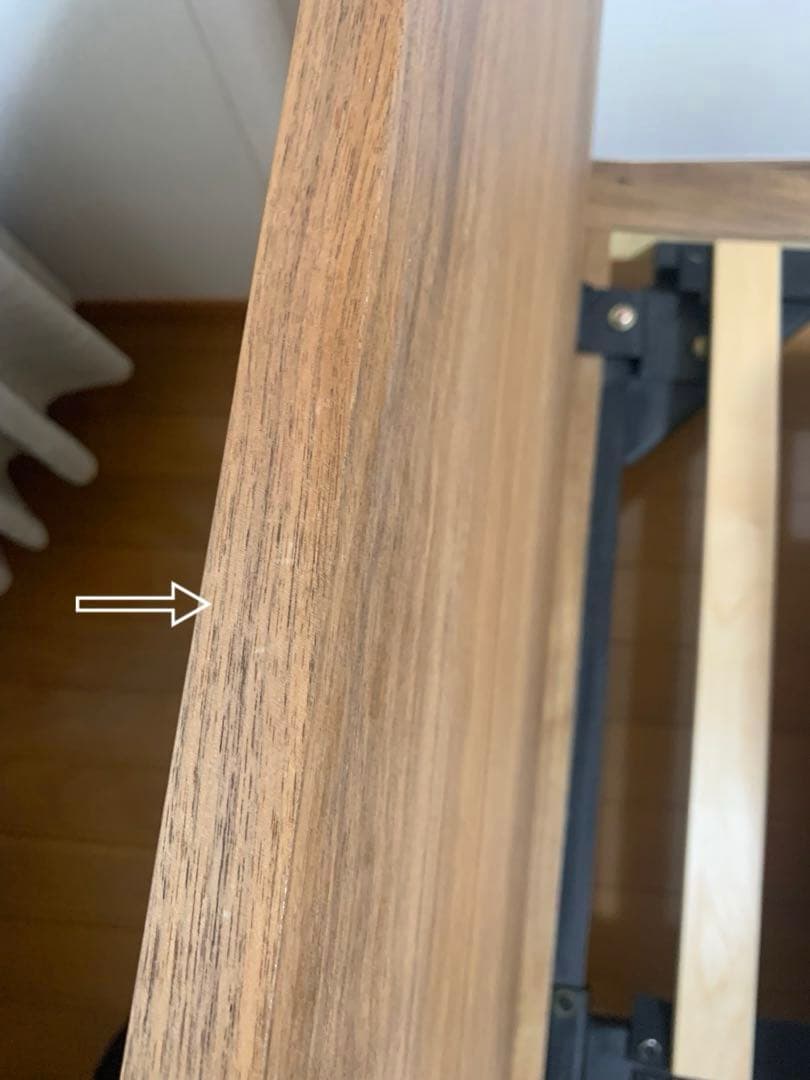 無印良品　ダブルベッドフレーム　ヘッドボード　ウォールナット