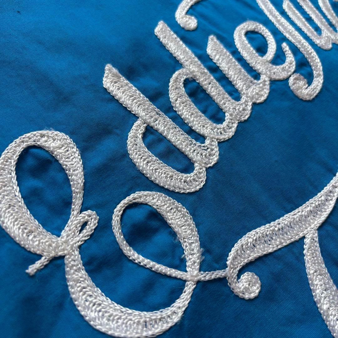 ヒルトン　ボーリングシャツ　半袖シャツ　ブルー　ヴィンテージ　古着　サイズ34