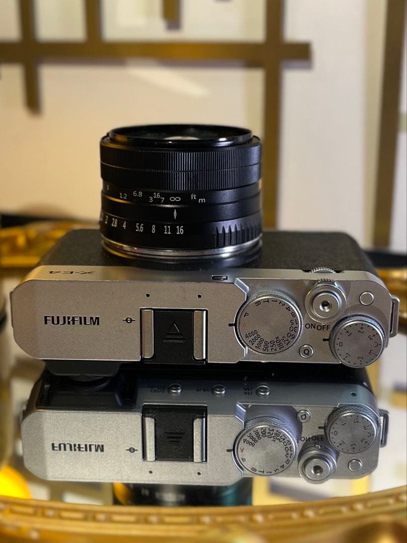 X-E4 シルバー＋MF35mmF1.2＋L39/Mアダプター