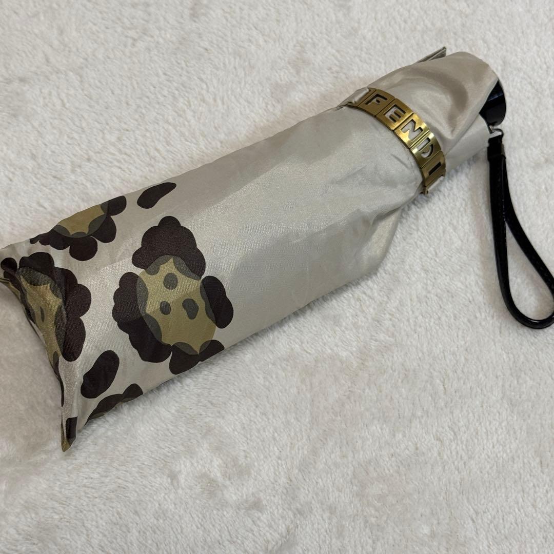 【未使用】FENDI フェンディ 折り畳み傘 日傘 アンブレラ ズッカ