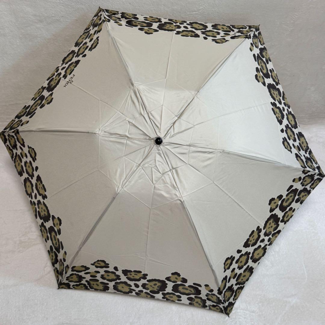 【未使用】FENDI フェンディ 折り畳み傘 日傘 アンブレラ ズッカ