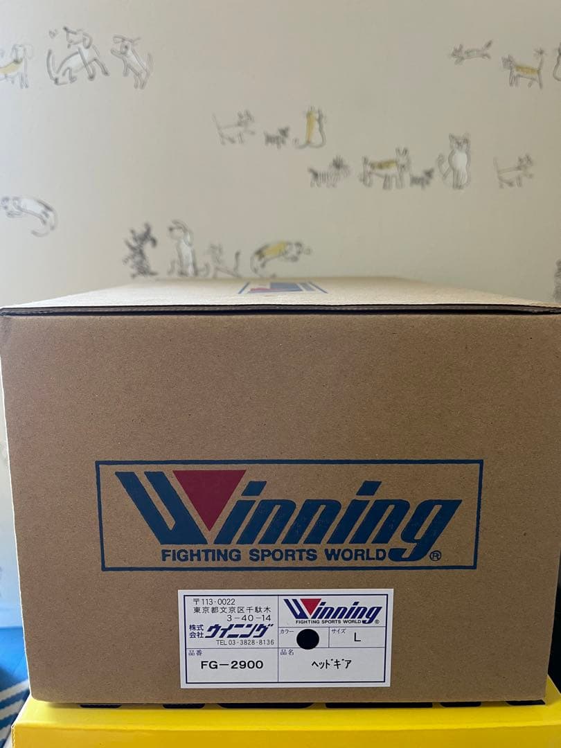 Winning ヘッドギア L ブラックフェイスガード新品未使用　新品箱付き