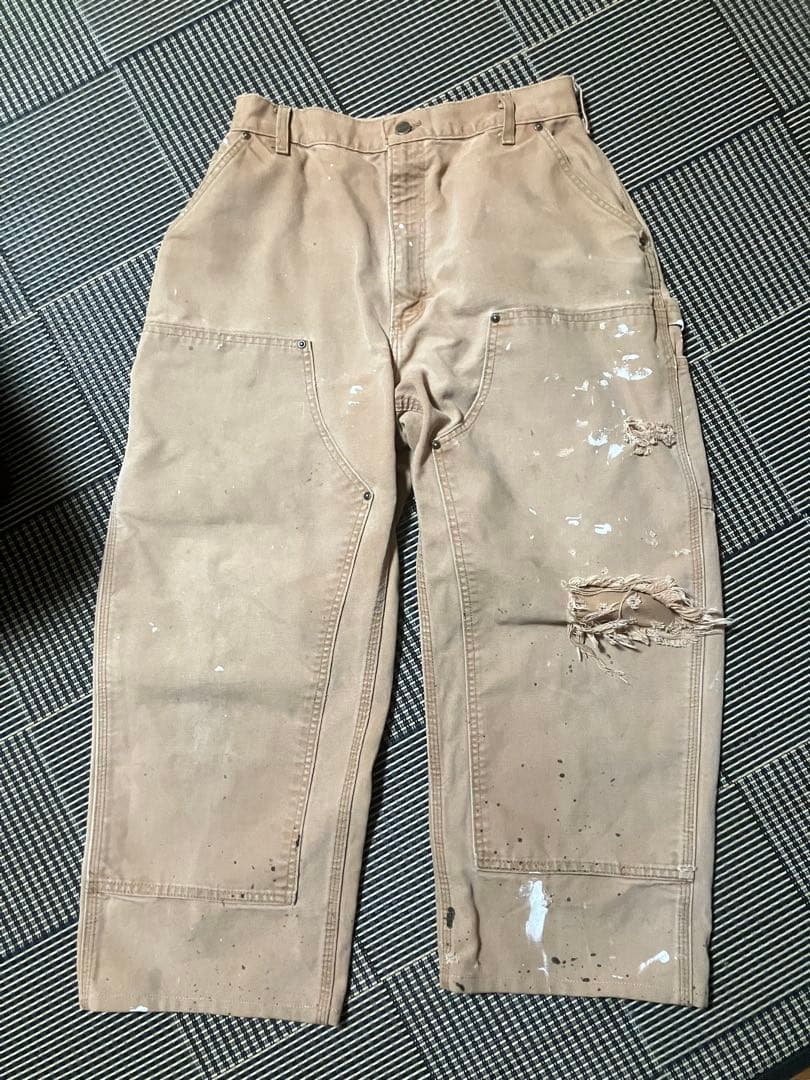 メキシコ Carhartt ダブルニー ペインターパンツ　S〜Mくらいのサイズ感