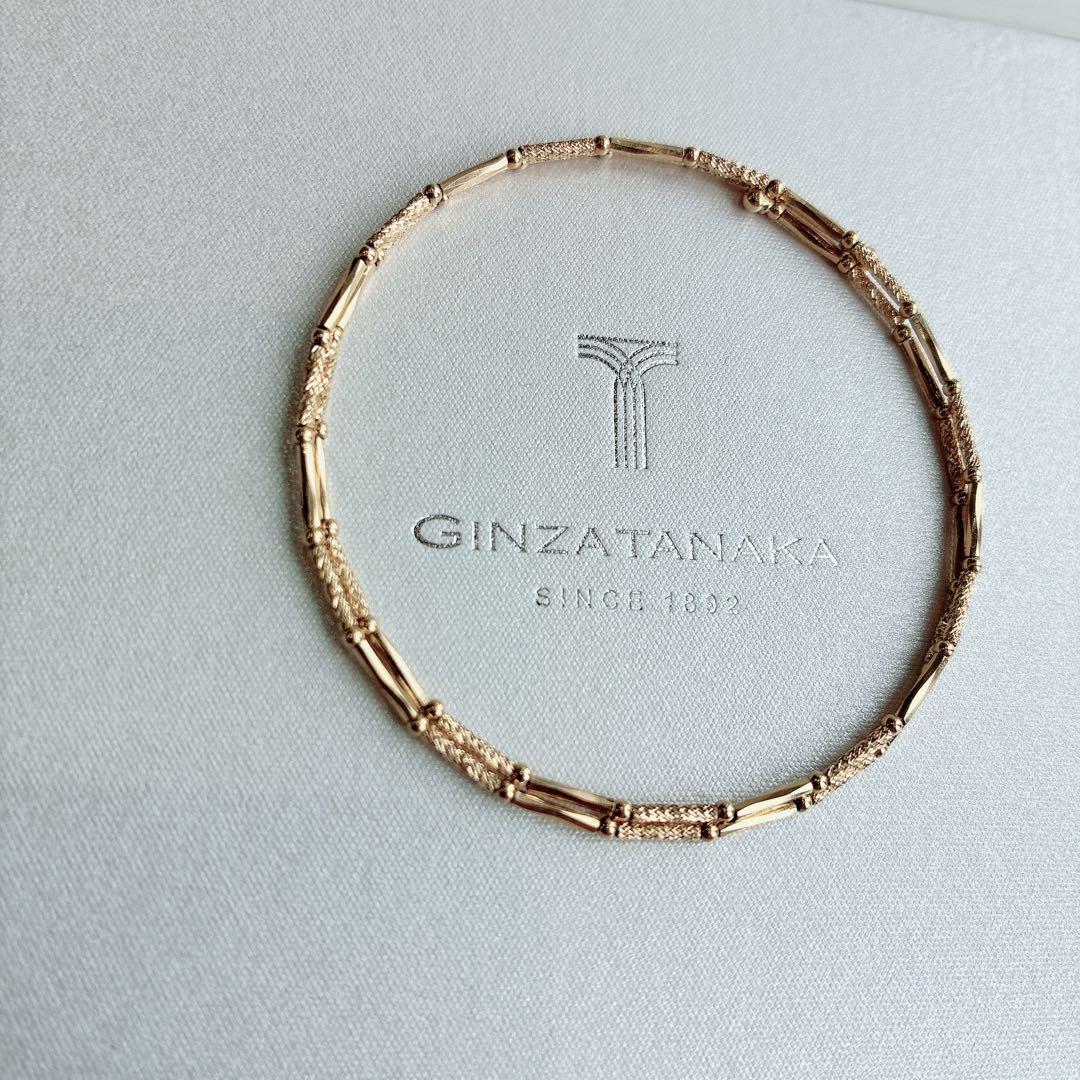 未使用 GINZA TANAKA K18イエローゴールド バングル