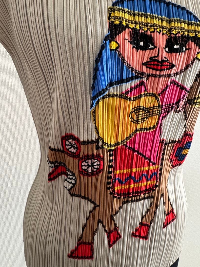 PLEATS PLEASE 半袖Tシャツ カラフル