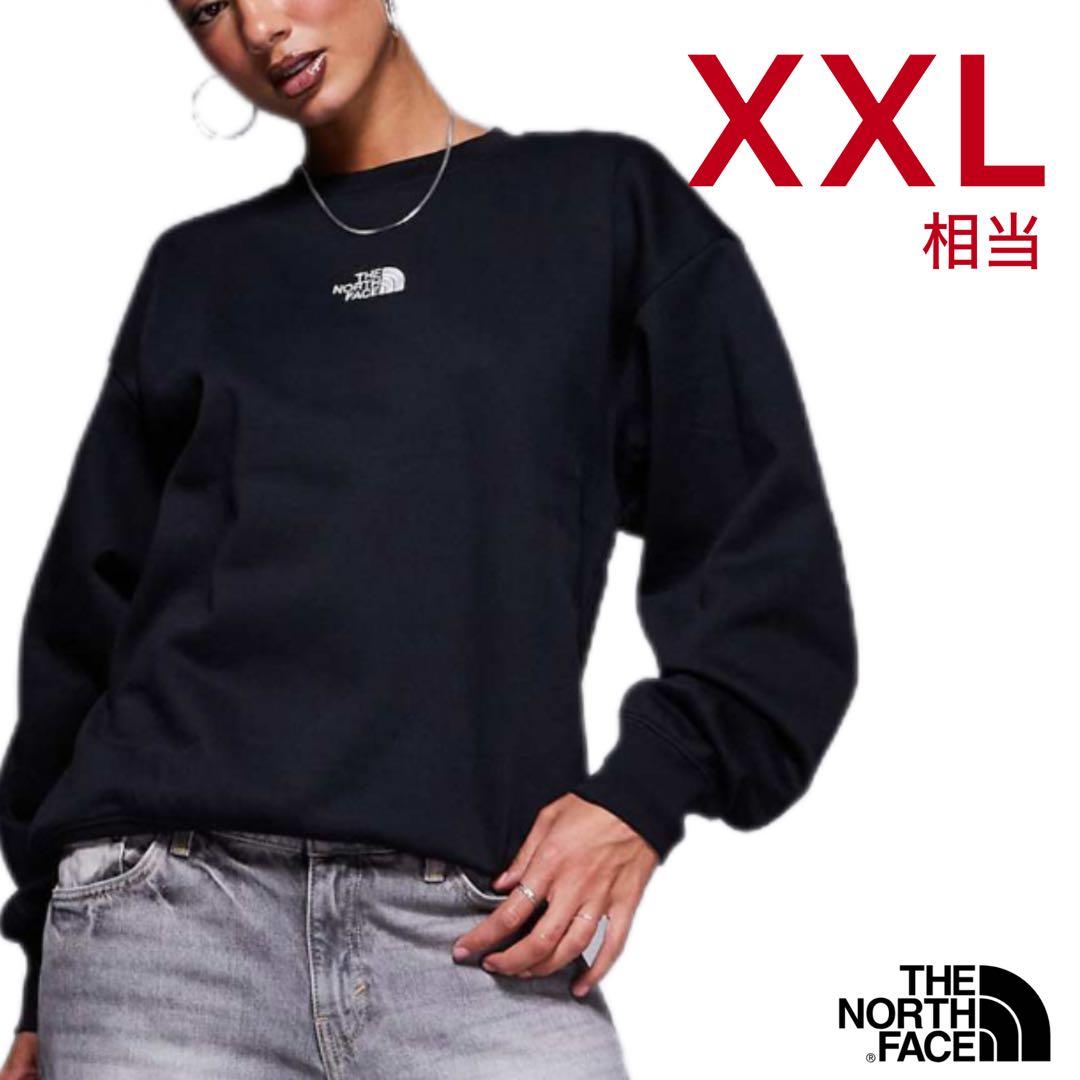 ノースフェイス　刺繍スウェットトレーナー　黒　日本XXL相当　SA18 7
