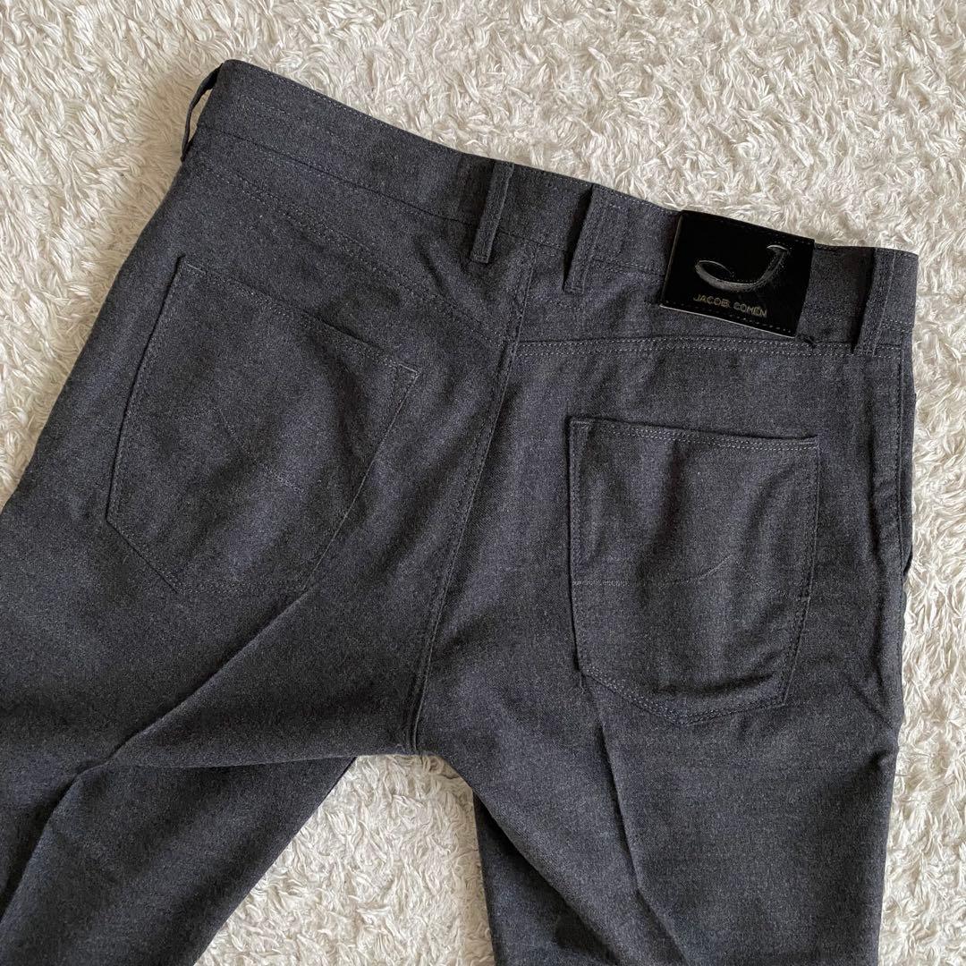 未使用級/W33 JACOB COHEN J666 スラックス フランネルウール