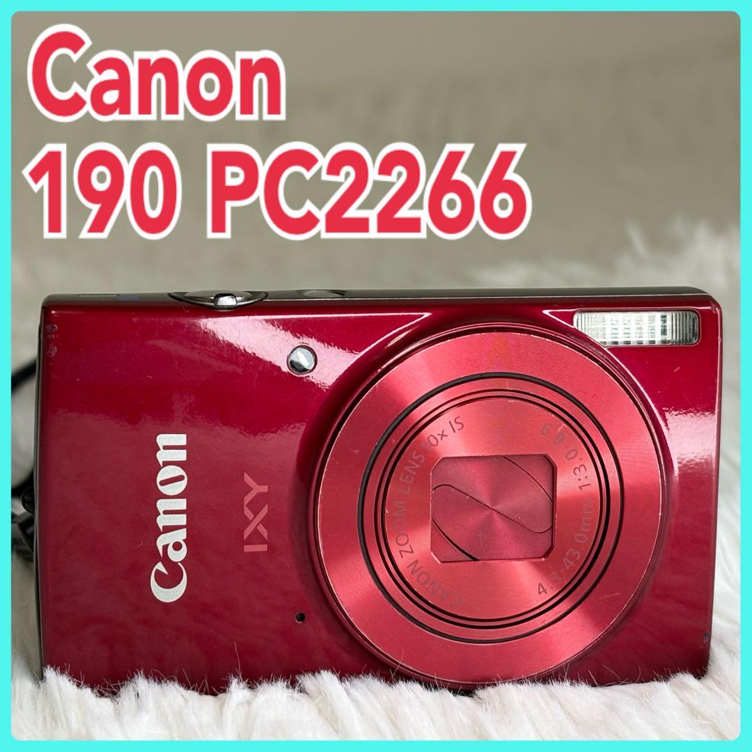 Canon IXY 190 PC2266 充電器　レッド コンデジ　訳あり