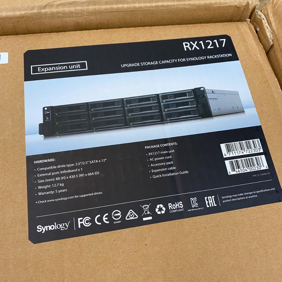 ★未使用品！ Synology シノロジー 拡張キット RX1217