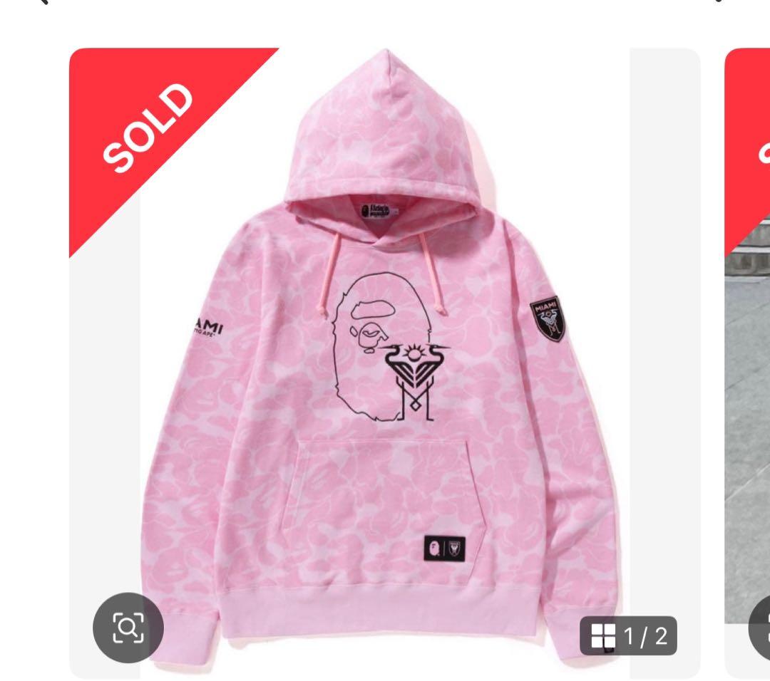 【B】アベイシングエイプ マイアミ カモフラパーカー