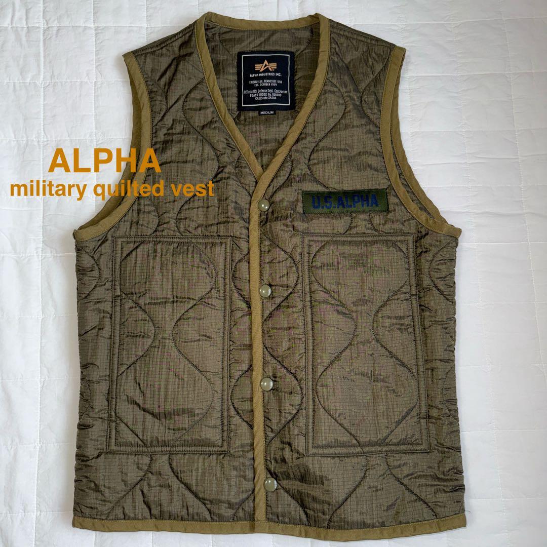 アルファー ALPHA ミリタリーキルティングベスト 新品