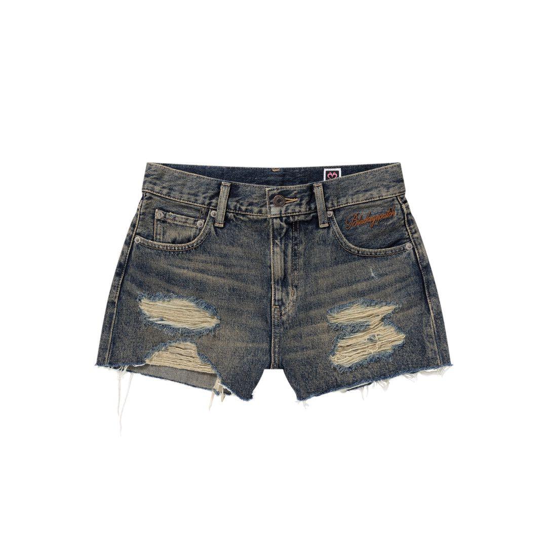 MOUSSY BEP HEART DENIM ショーツ　デニム